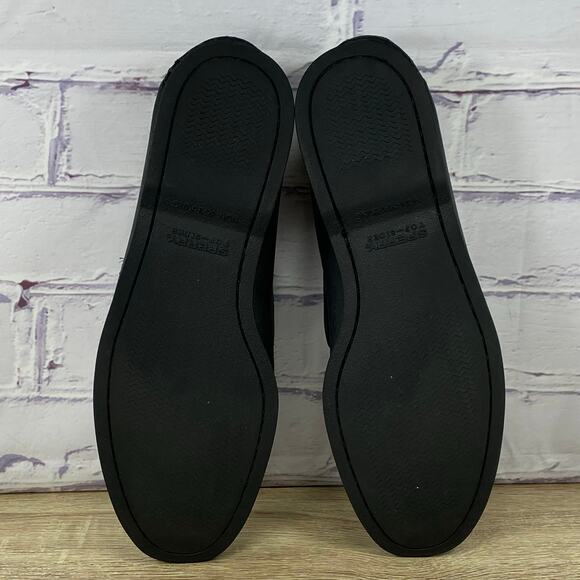 Sperry Authentic Original Black Leather Boat Shoes Men's Size 11.5 Slip Loafers - Picture 7 of 8